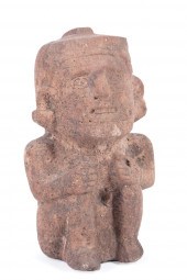 PRE-COLUMBIAN CARVED STONE EFF