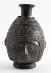 PRE-COLUMBIAN CHIMU BLACK POTT