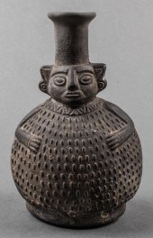 PRE-COLUMBIAN CHIMU FIGURAL BL