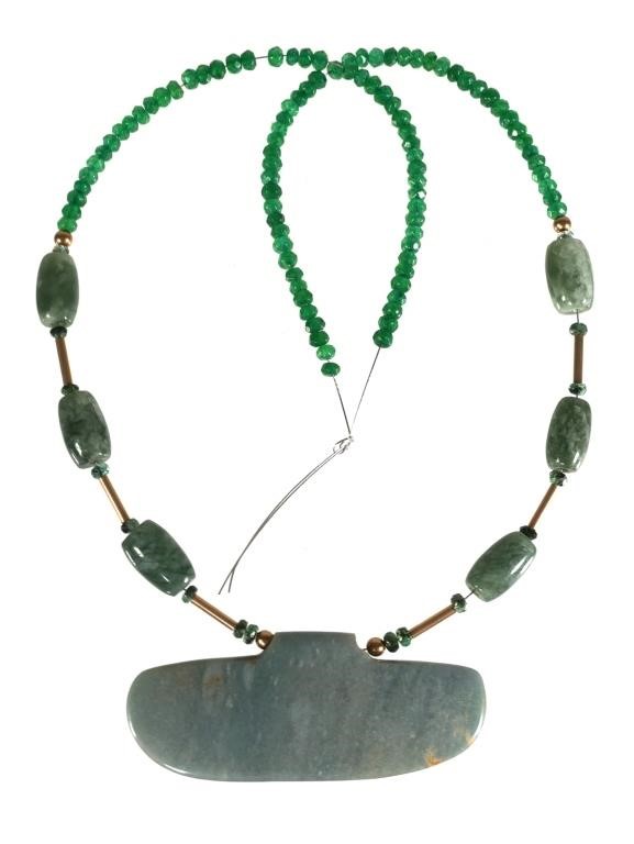 PRE-COLUMBIAN JADE & EMERALDS