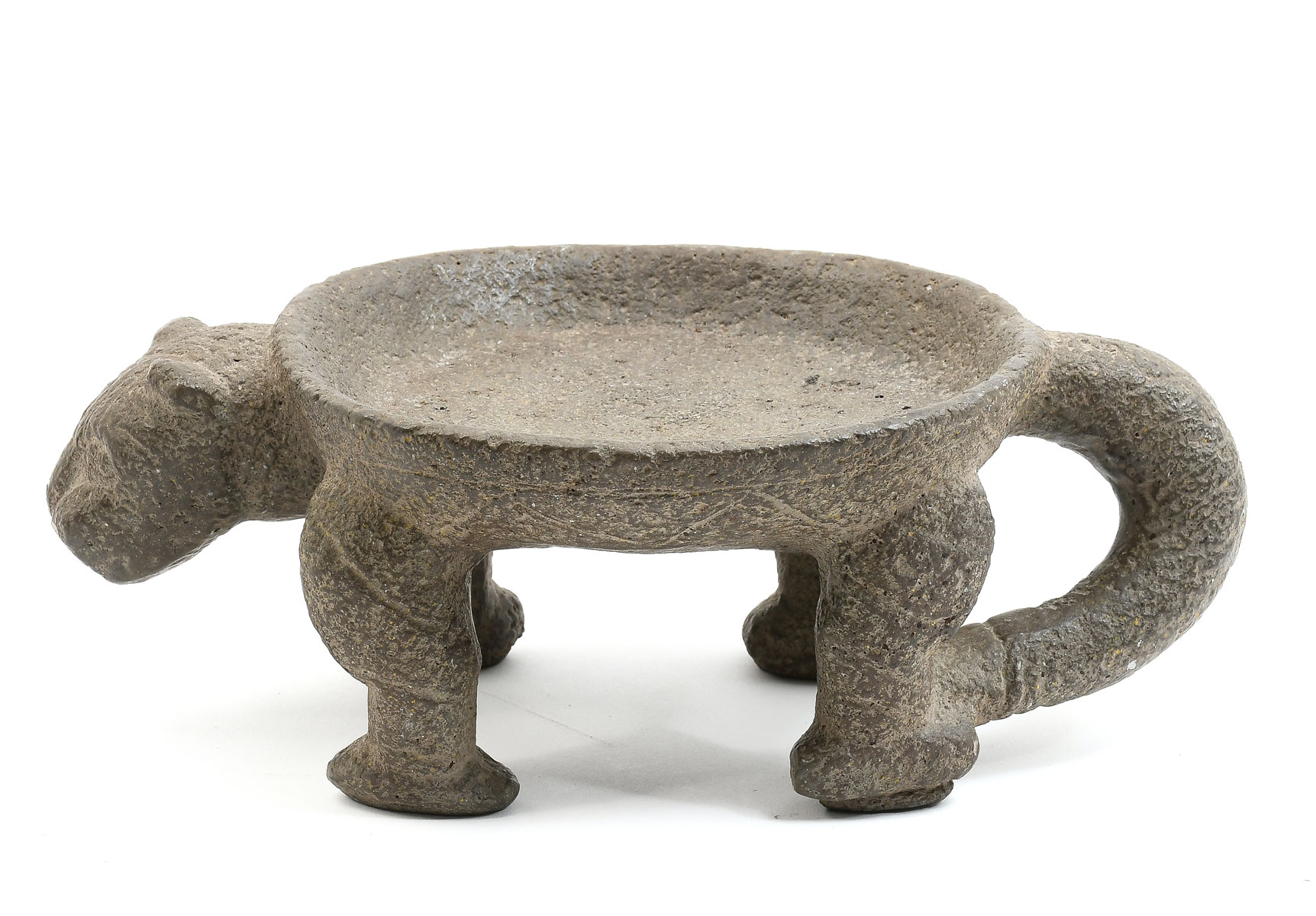 PRE-COLUMBIAN JAGUAR FOOTED FIGURAL