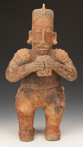 PRE-COLUMBIAN JALISCO POTTERY FLUTE