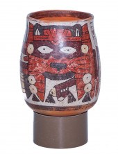 PRE-COLUMBIAN NAZCA PAINTED BE
