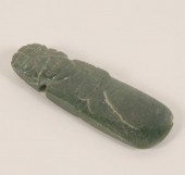 Pre-Columbian polished jade fi