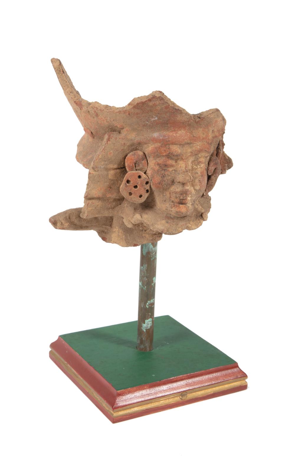 PRE-COLUMBIAN POTTERY FIGURAL URN