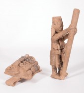 PRE-COLUMBIAN POTTERY FIGURE O