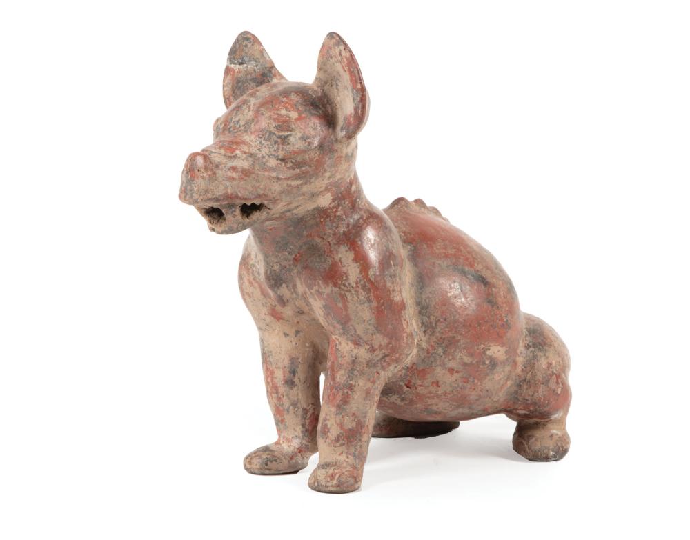 PRE-COLUMBIAN POTTERY FIGURE OF A