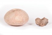 PRE-COLUMBIAN POTTERY RATTLE,