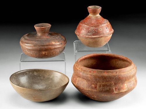PRE-COLUMBIAN POTTERY VESSELS,