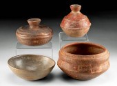 PRE-COLUMBIAN POTTERY VESSELS,