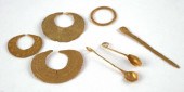 PRE COLUMBIAN PURE GOLD EARRIN