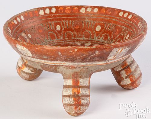 PRE-COLUMBIAN RATTLE FOOT POTTERY