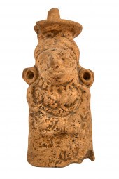 PRE-COLUMBIAN STANDING PRIEST