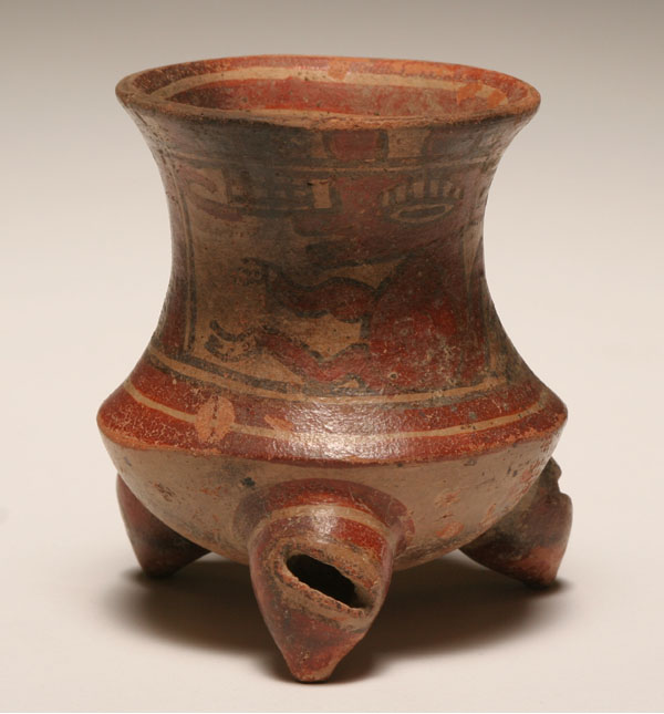 Pre-Columbian terra cotta vessel on