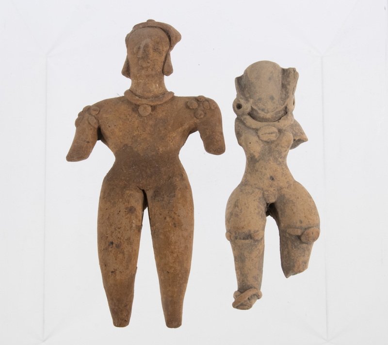 PRE-COLUMBIAN TERRACOTTA FIGURE (2)