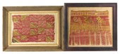 PRE-COLUMBIAN: TWO FRAMED CHAN