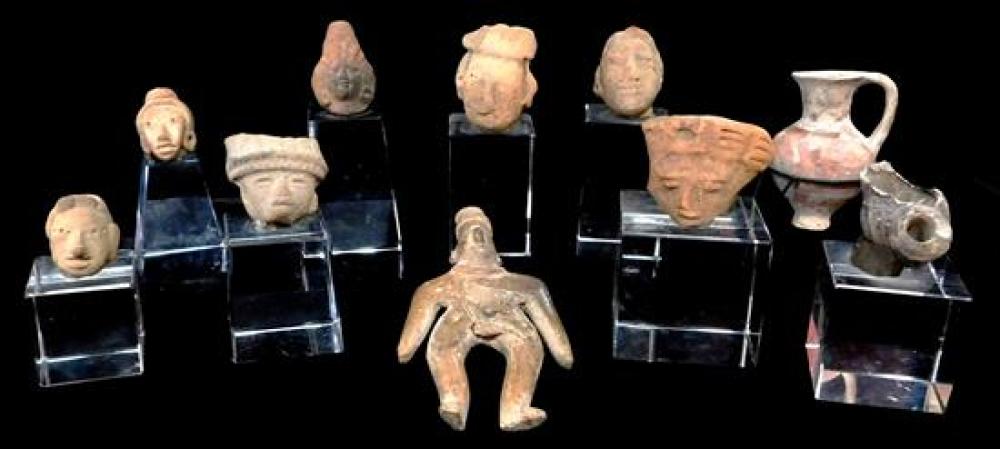 PRE-COLUMBIAN TYPE POTTERY, TEN