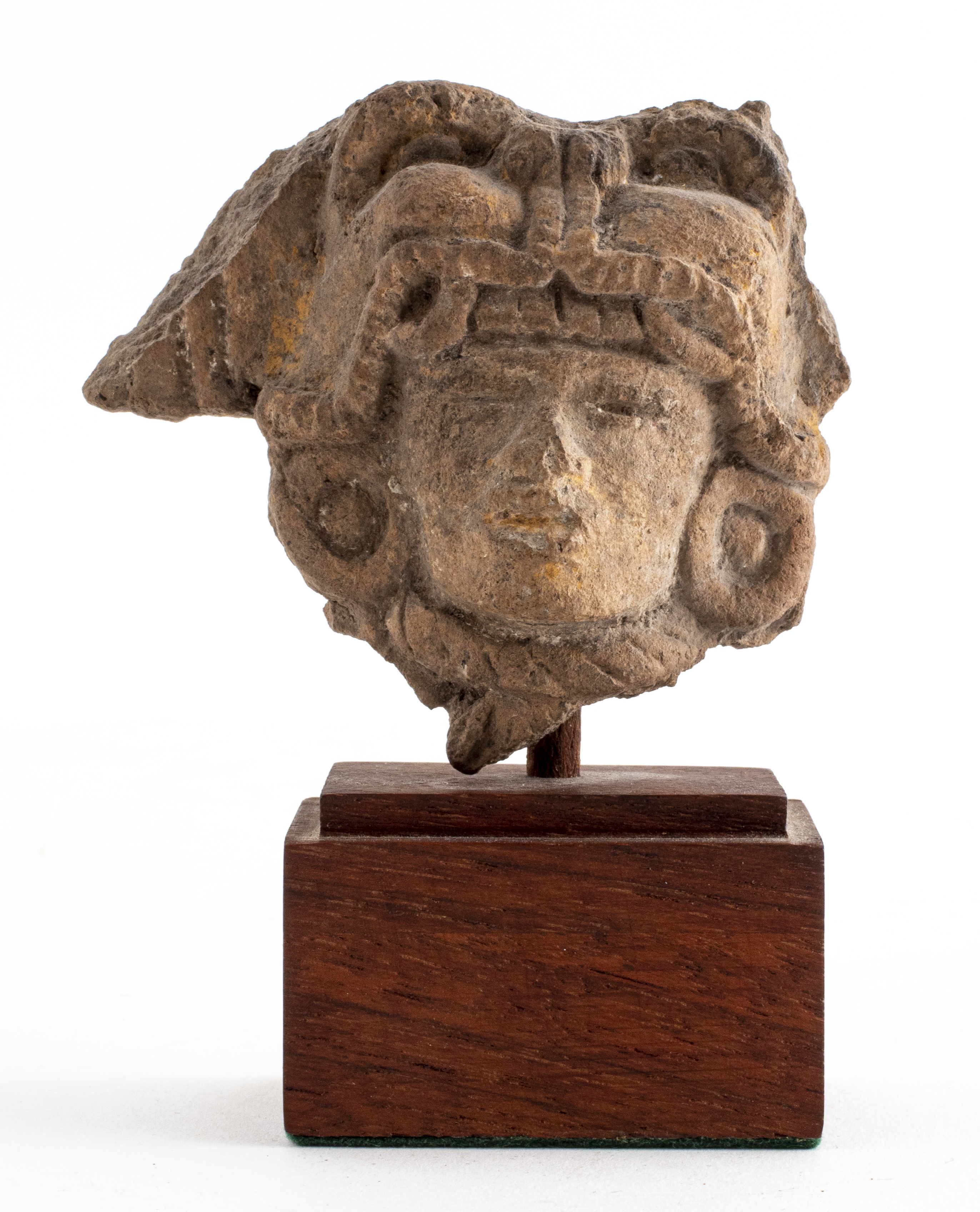 PRE-COLUMBIAN VERACRUZ POTTERY HEAD
