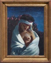 PRE-RAPHAELITE GYPSY PORTRAITP