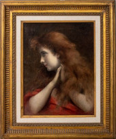 PRE-RAPHAELITE STYLE PORTRAIT