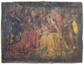Pre-Raphaelite wall hanging, h