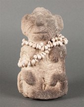 Precolumbian carved stone seat