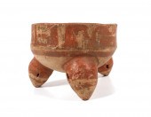 PRECOLUMBIAN POTTERY TRIPOD RA
