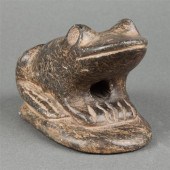 Precolumbian steatite effigy p