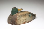 PREENING MALLARD DUCK DECOY. M