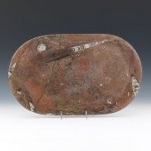 PREHISTORIC FOSSIL SLUB CARVED