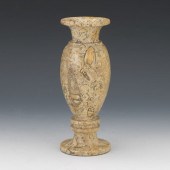 PREHISTORIC FOSSIL SLUB CARVED
