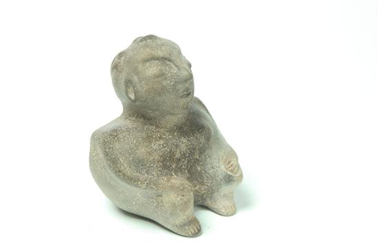 PREHISTORIC POTTERY EFFIGY VESSEL.