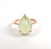 PREHNITE AND FOURTEEN KARAT GO