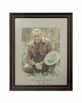 PRES. JOHNSON SIGNED PHOTOGRAP