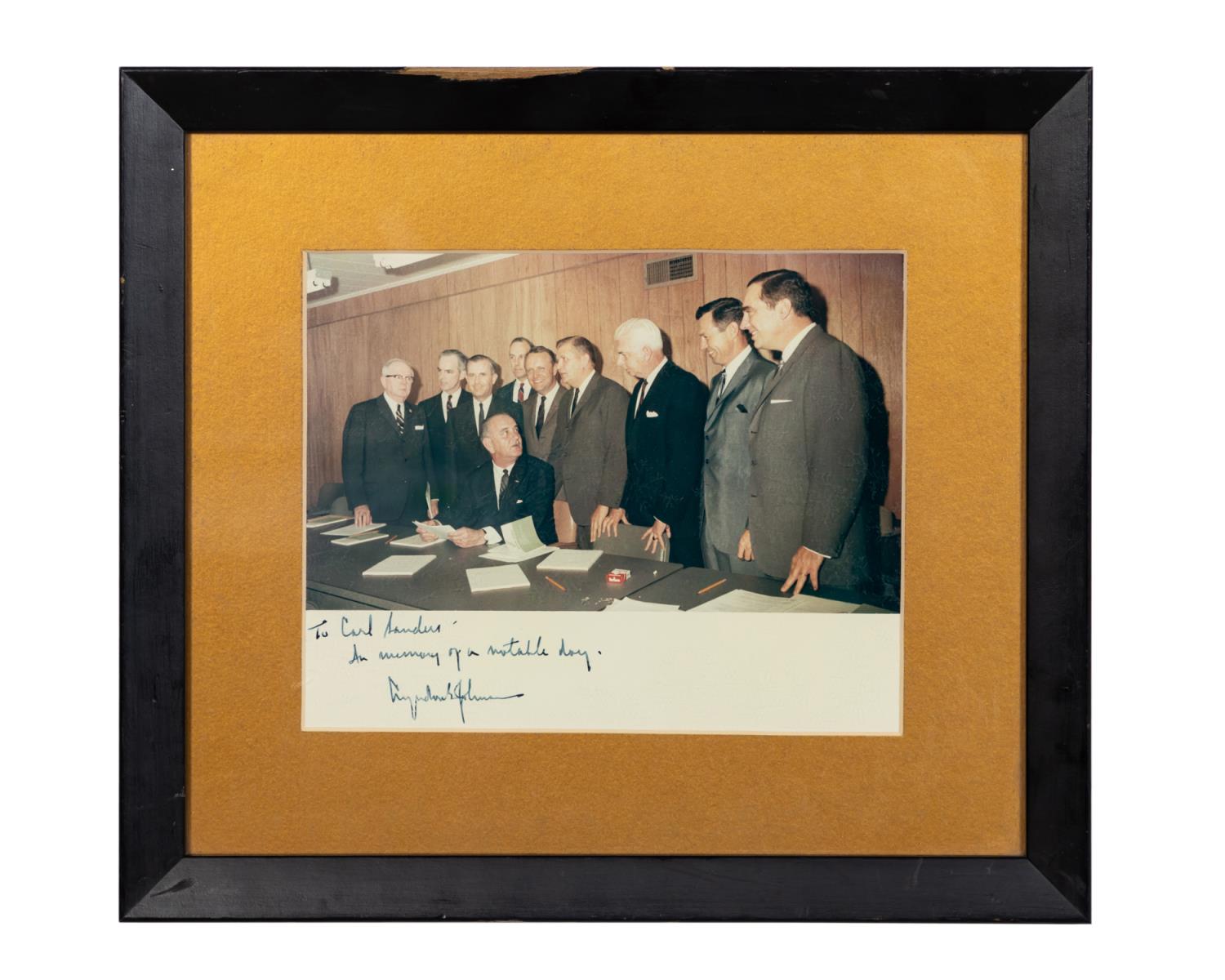 PRES. JOHNSON WITH GOVERNORS SIGNED