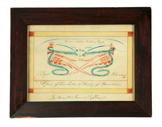 PRESENTATION.  American  watercolor