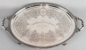 PRESENTATION SILVER OVAL TRAY