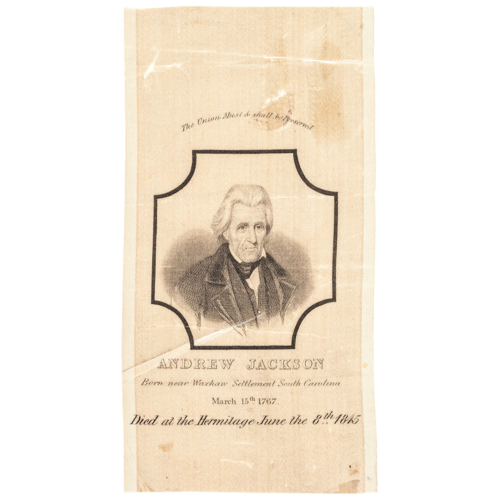 PRESIDENT ANDREW JACKSON SILK