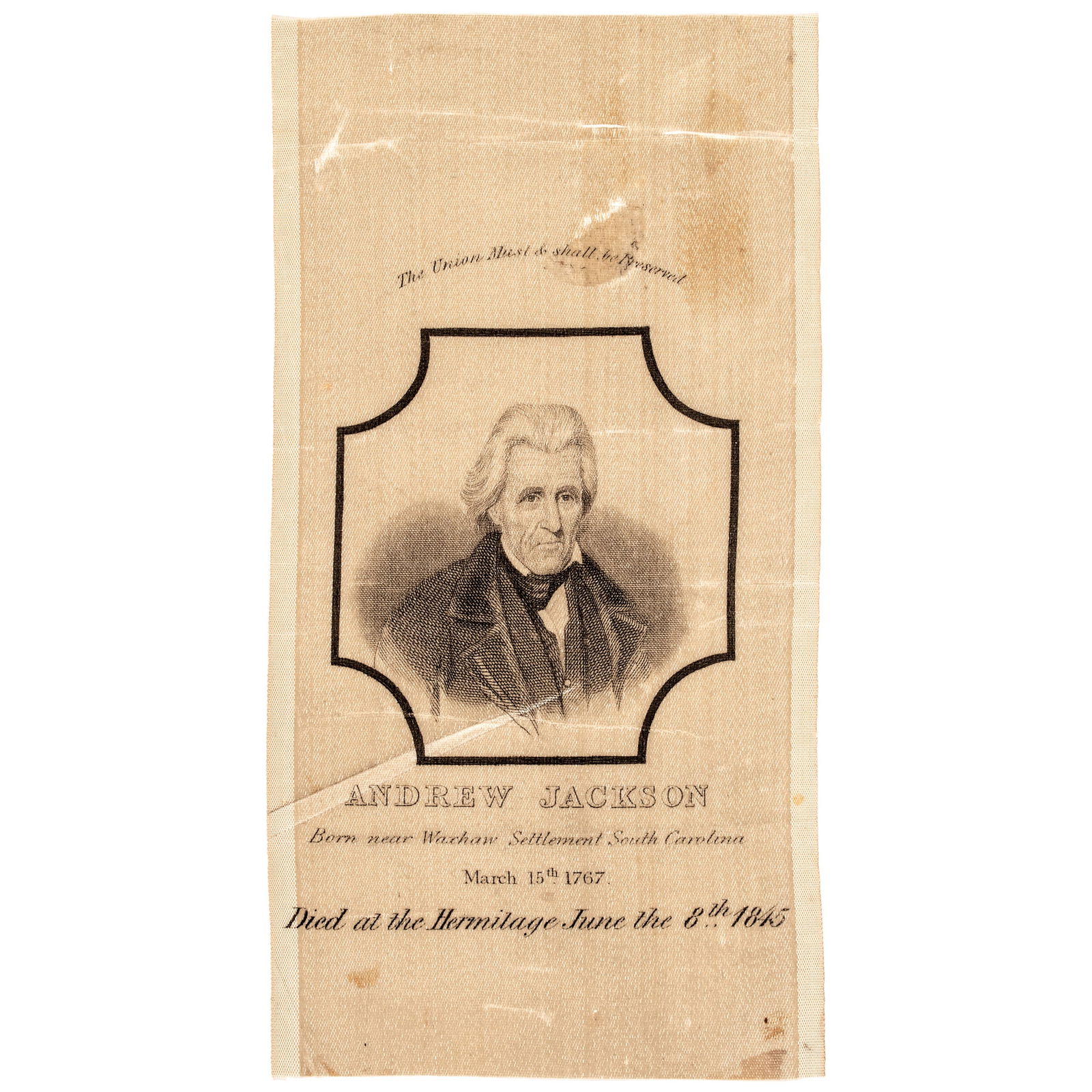 PRESIDENT ANDREW JACKSON SILK