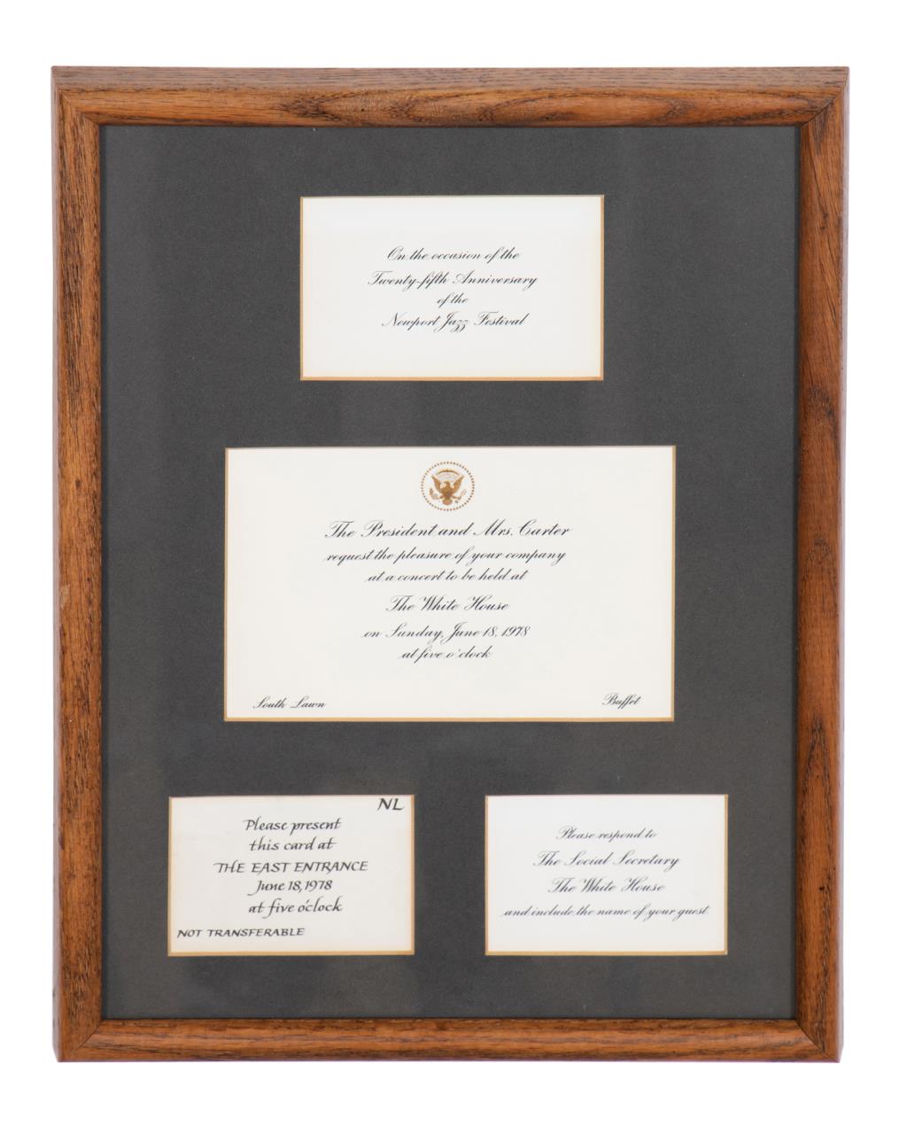 PRESIDENT CARTER WHITE HOUSE