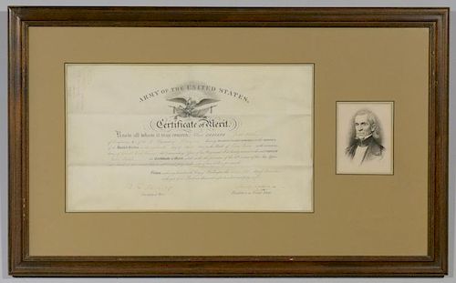 PRESIDENT JAMES K. POLK SIGNED