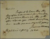 PRESIDENT JAMES MONROE ALS, HI