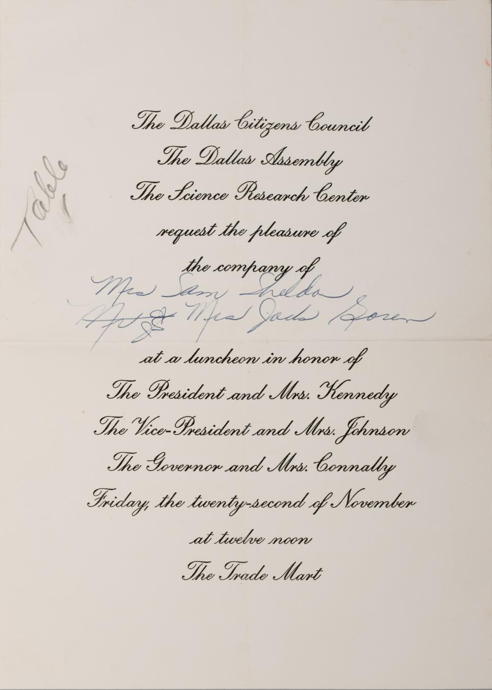PRESIDENT JOHN F. KENNEDY