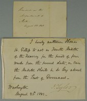 PRESIDENT JOHN TYLER AUTHORIZA