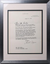 PRESIDENT RICHARD NIXON AUTOGR