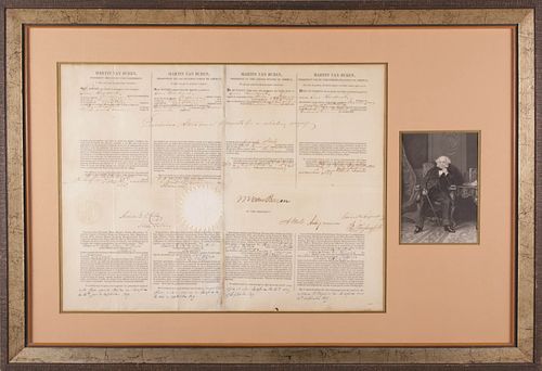 PRESIDENT VAN BUREN SIGNED