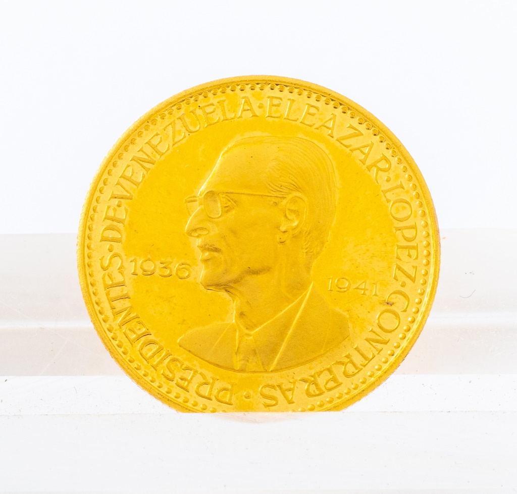 PRESIDENTES DE VENEZUELA 90% GOLD