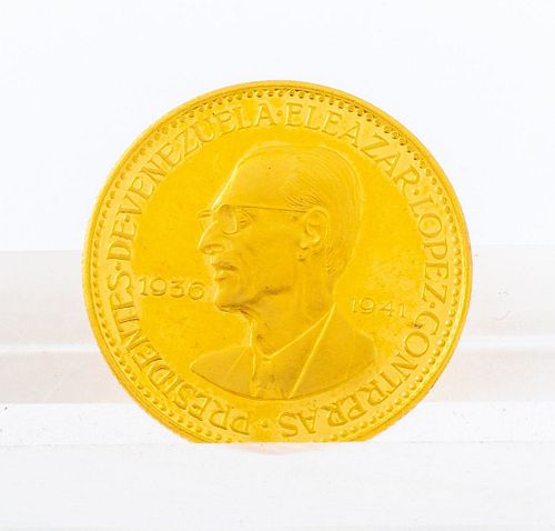 PRESIDENTES DE VENEZUELA 90% GOLD