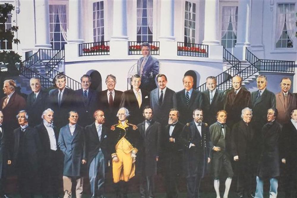 PRESIDENTIAL REUNION, PRINT, FRAME: