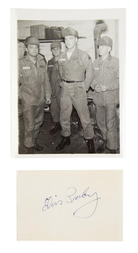 PRESLEY ELVIS Clipped signature